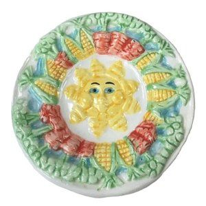 Mercuries Country Farm Child Tea Set Replacement Plate Saucer Round Hand Painted